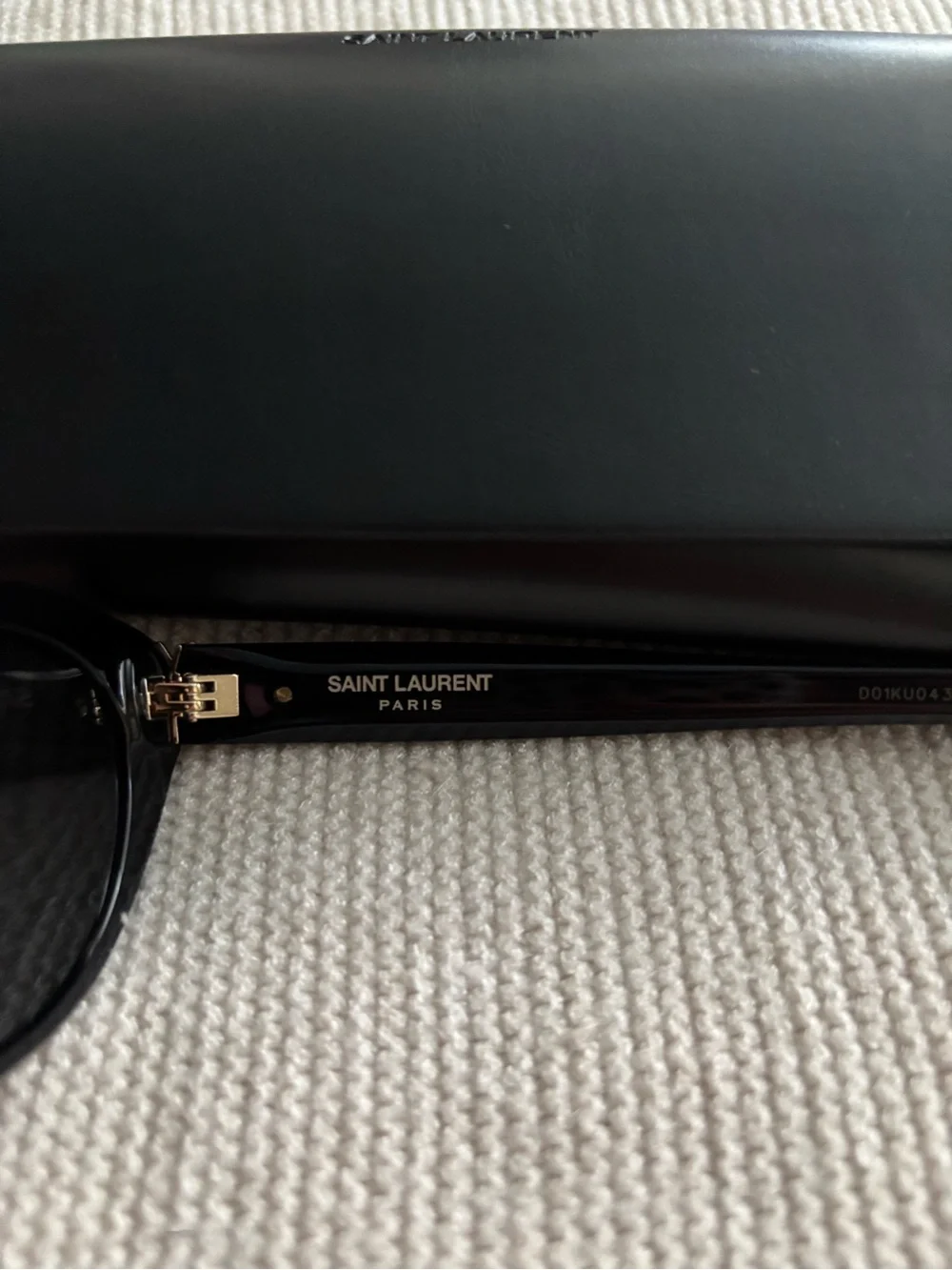 Saint Laurent Glossy Black Cat-Eye Sunglasses